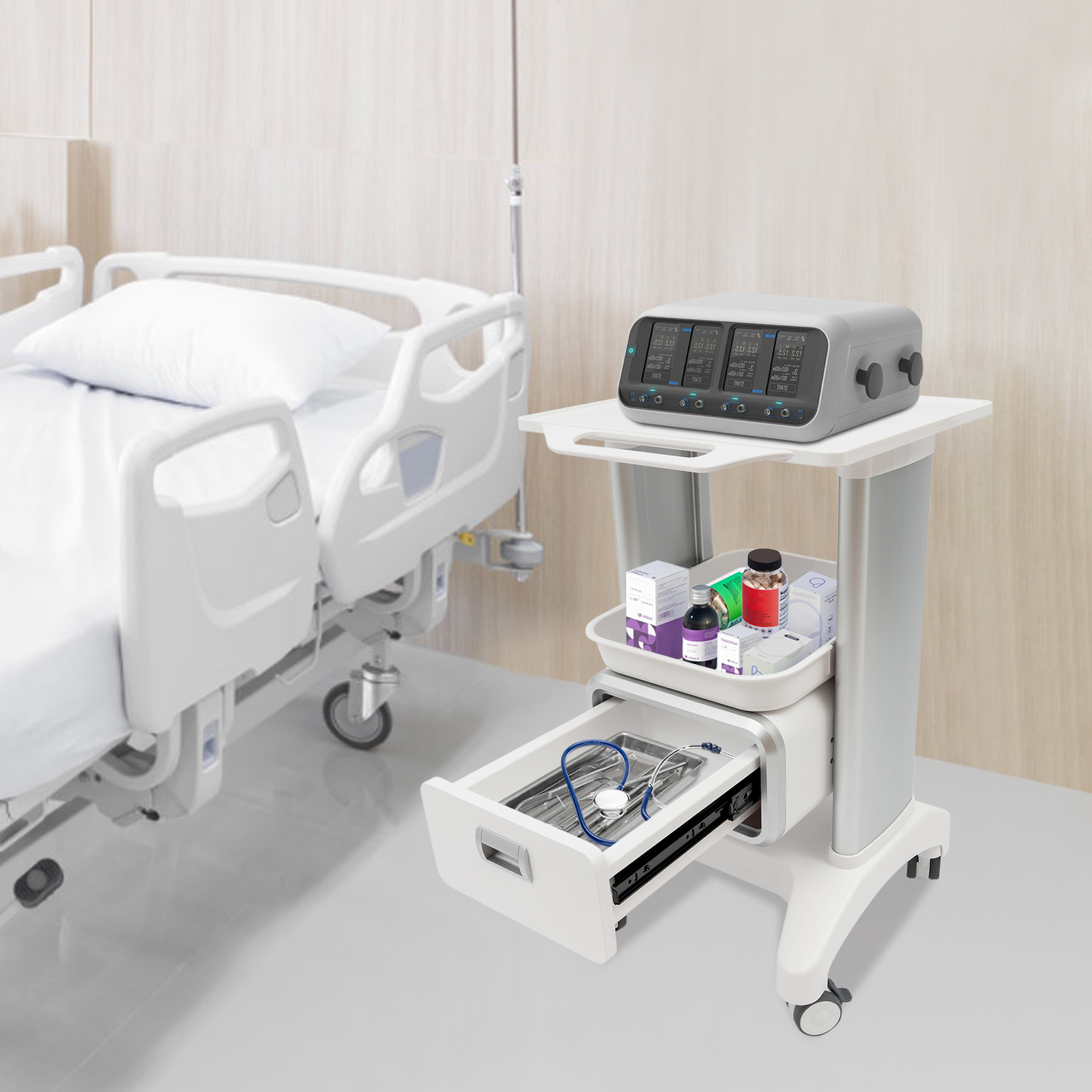 Lab Carts Medical Trolley Cart - Medical Lab Ultrasound 评论和价格