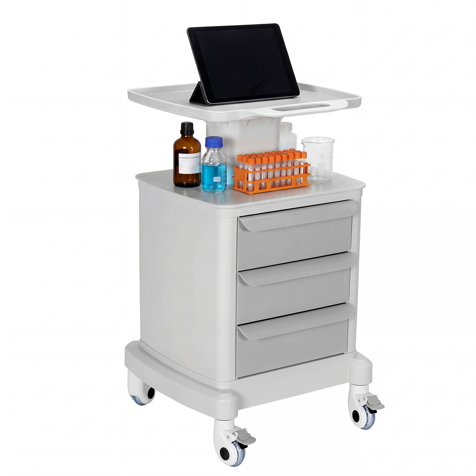 Mobile Trolley Cart with 3 Dra - Medical Lab Ultrasound 评论和价格