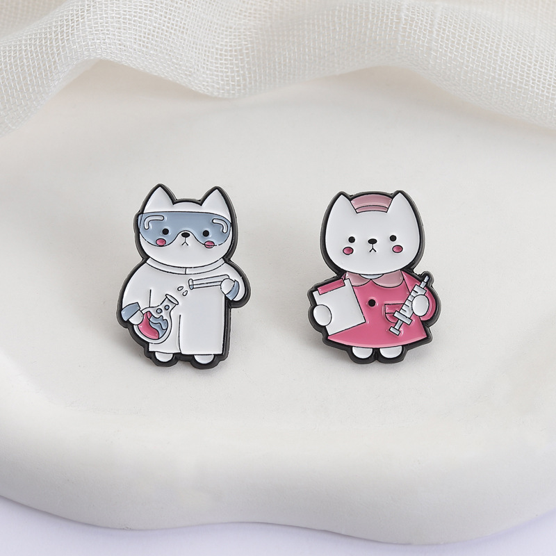 2pcs Cute Cartoon Medical Cat  - Medical Lab Supplies 评论和价格