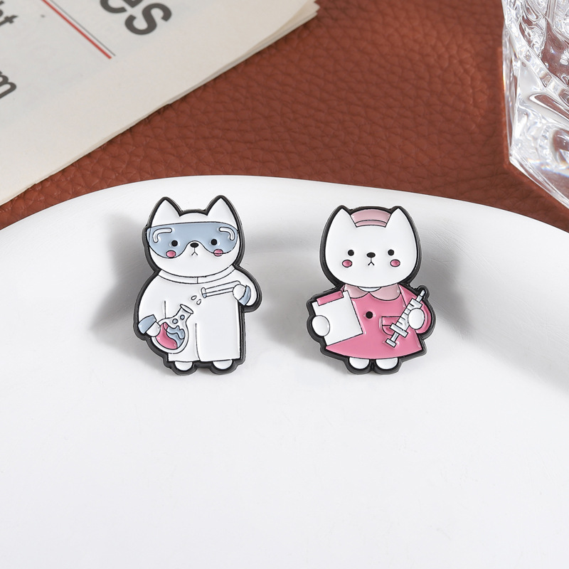 2pcs Cute Cartoon Medical Cat  - Medical Lab Supplies 评论和价格